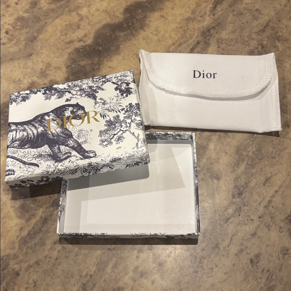 Dior Beige and Black Tiger Motif gift box - Authentic!